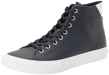 Tommy Hilfiger Herren Sneaker High-Top, Weiß (White), 46 im Sale